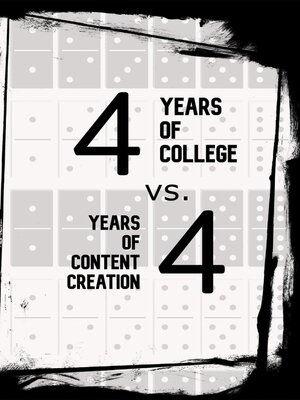 cover image of 4 Years of College vs. 4 Years of Content Creation